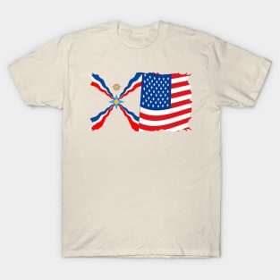 Assyrian American Flags T-Shirt